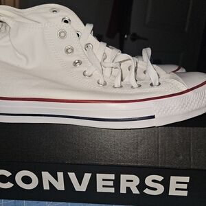 Converse White High-Top Athletic Shoes